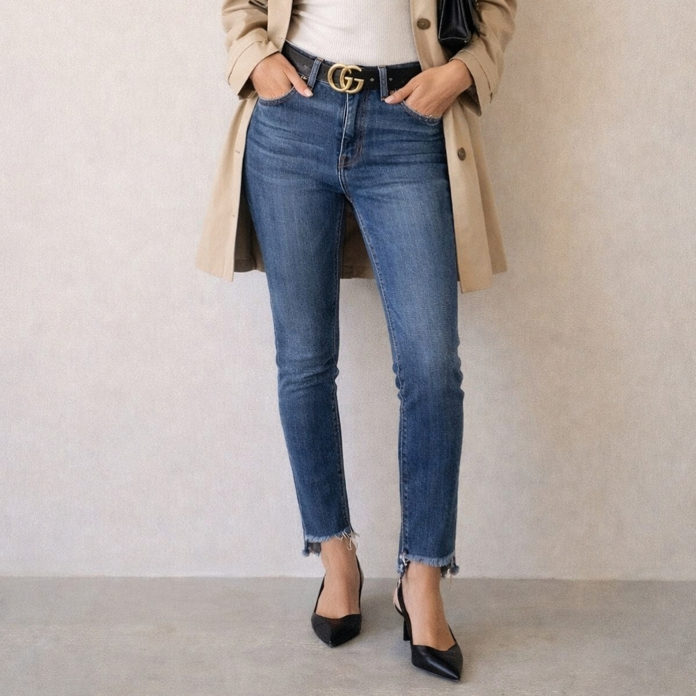 Hidden | Ankle-Length Denim Skinny Jeans, Size 27